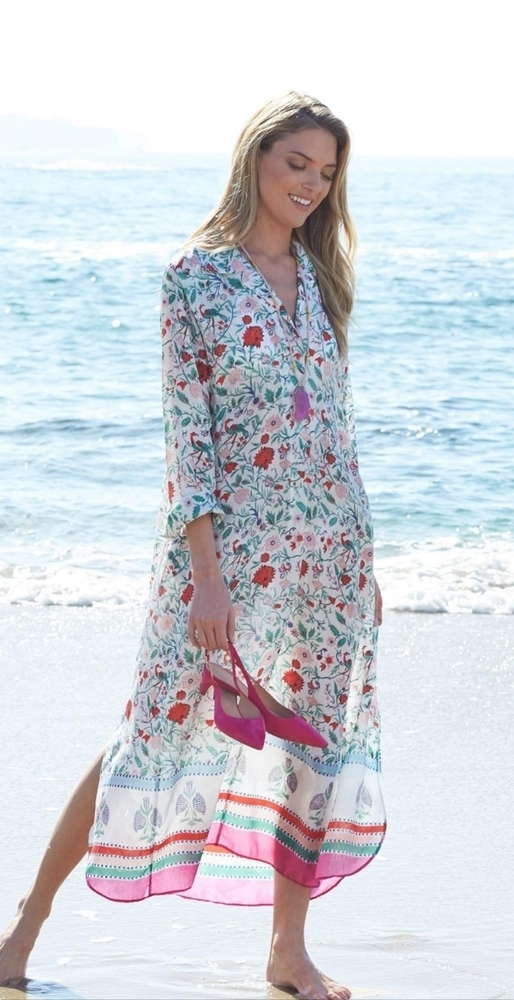 Long cover up one size fits most bust 24 in and length 46 inches